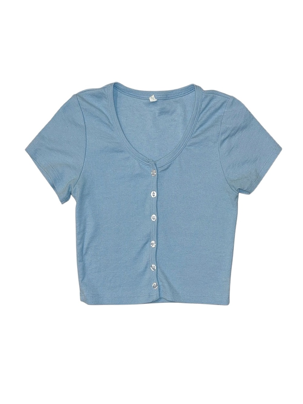 SHEIN Women's Blue Short Sleeve Top